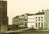 Foto uit 1963 van De Christelijke Normaalschool Op Den Klokkenberg te Nijmegen die in 1972 zal worden afgebroken.